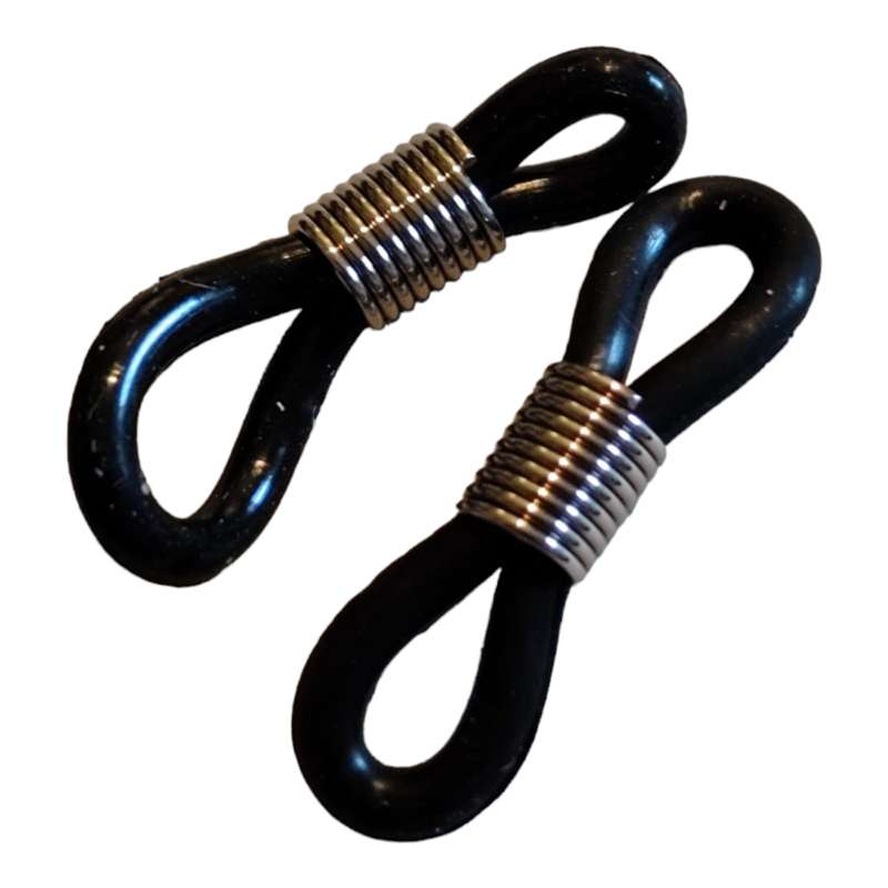 Lenses Attachment Chain ends, 2.1cm Rubber and stainless-steel spring