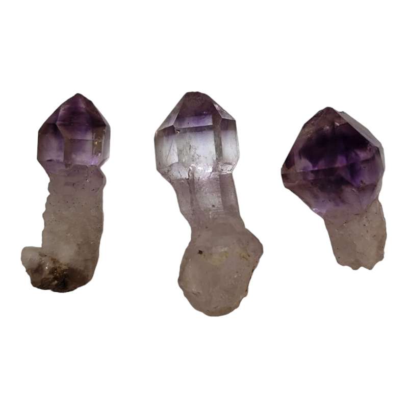 Light Amethyst sceptre crystal, Zambia - 2-3cm
