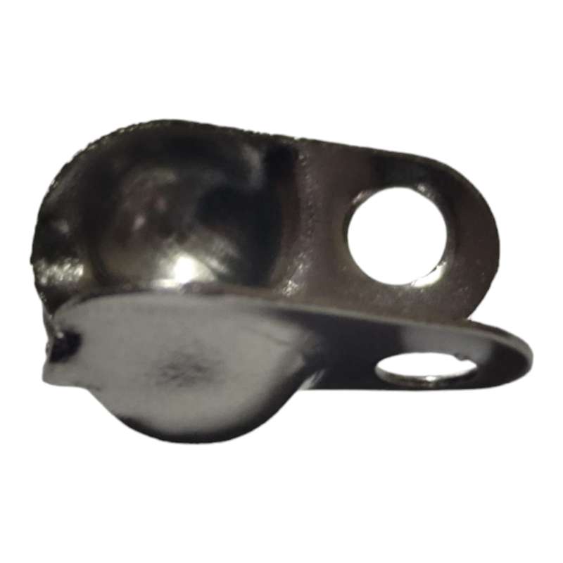 4 pairs Clamshell bead end, Stainless steel, 9mm
