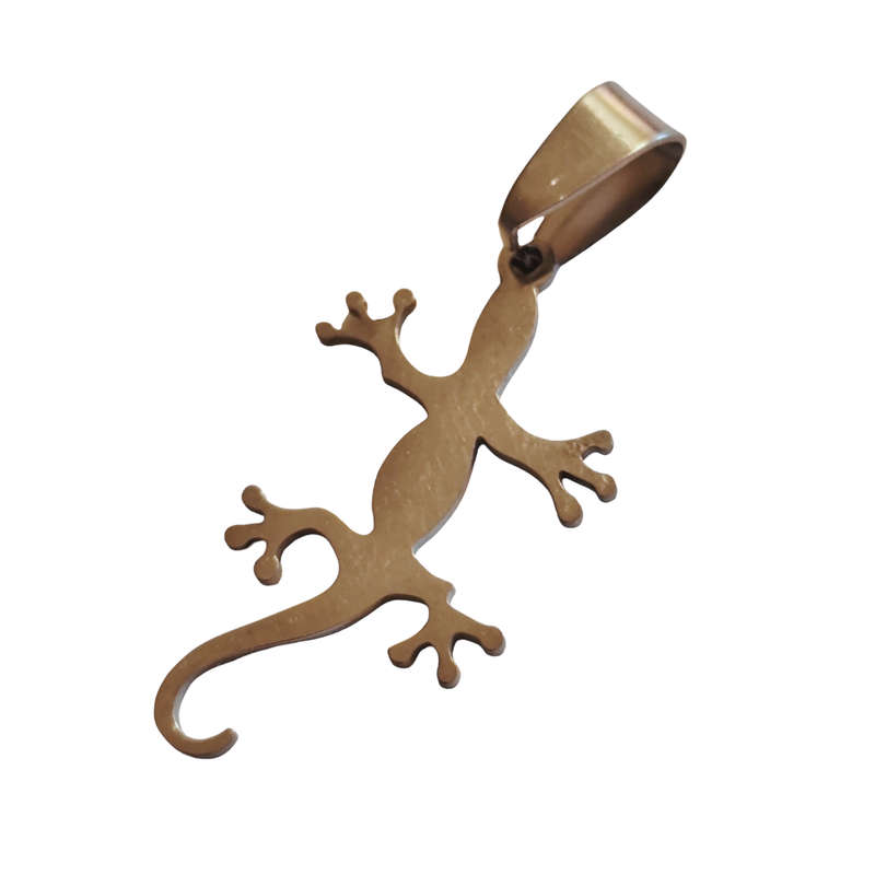 Small Lizard Stainless steel Pendant