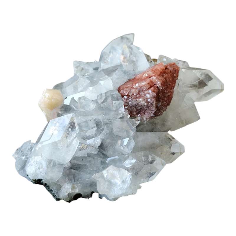 Apophylite with Stilbite, India (5.5 x 13.5 x 10cm)