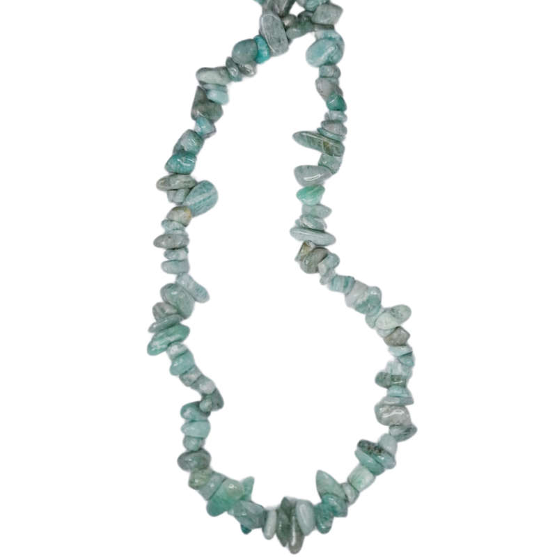 Amazonite chip bead string, 80cm