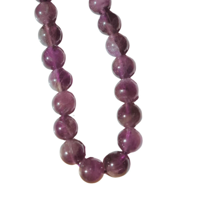 Brazil amethyst bead string, round,6.5mm, 40cm