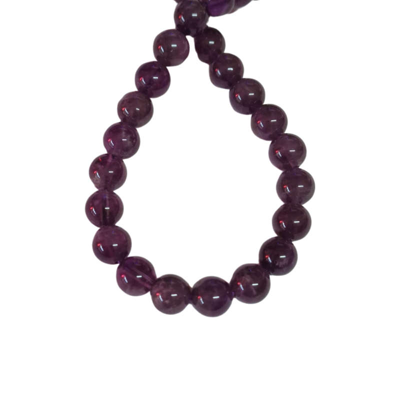 Brazil amethyst bead string, round, 8.7mm, 40cm