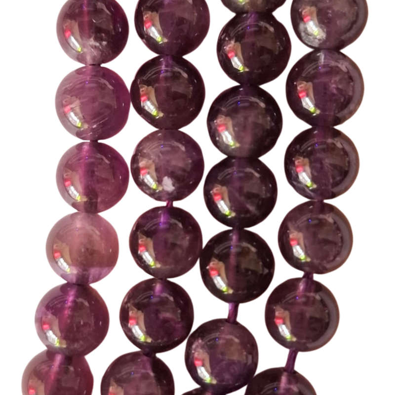 Brazil amethyst bead string, round,6.5mm, 40cm