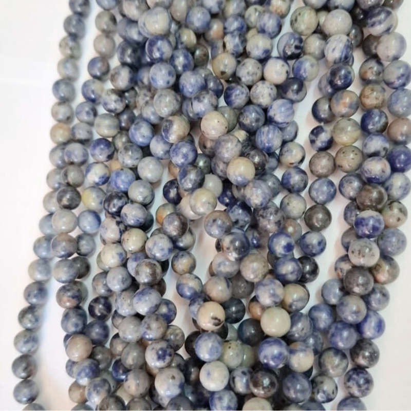 Denim Sodalite bead string, 8mm, 38cm