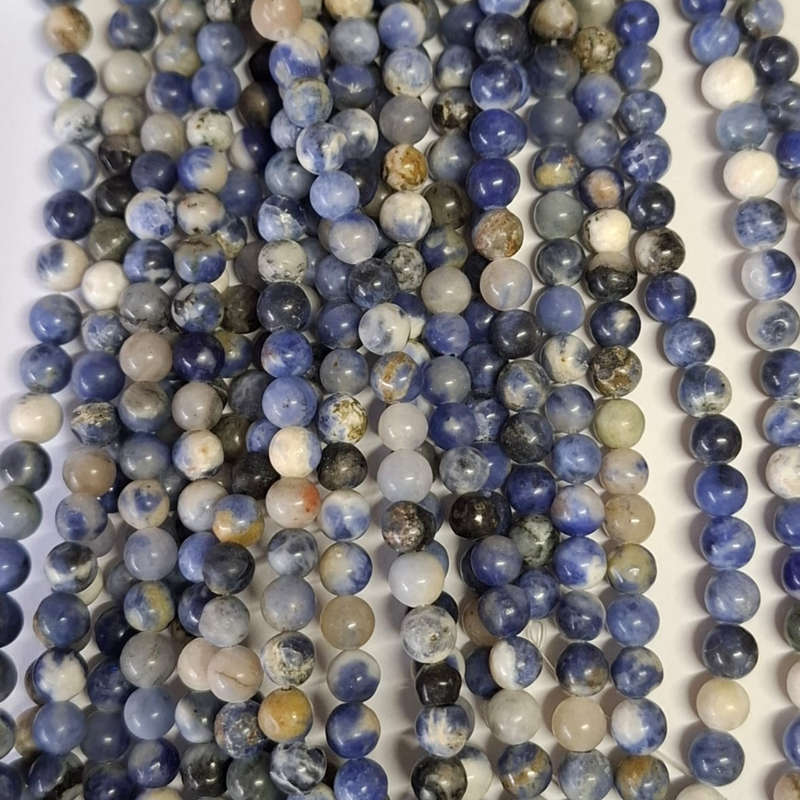 Denim Sodalite bead string, 6mm, 40cm