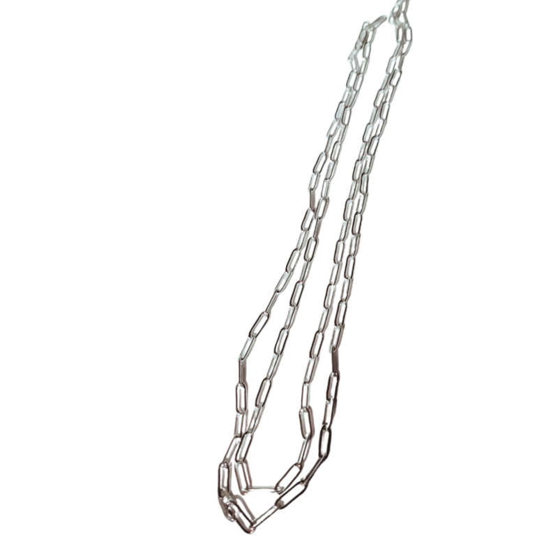 1m stainless steel paperclip chain, 3.5 x 10mm links
