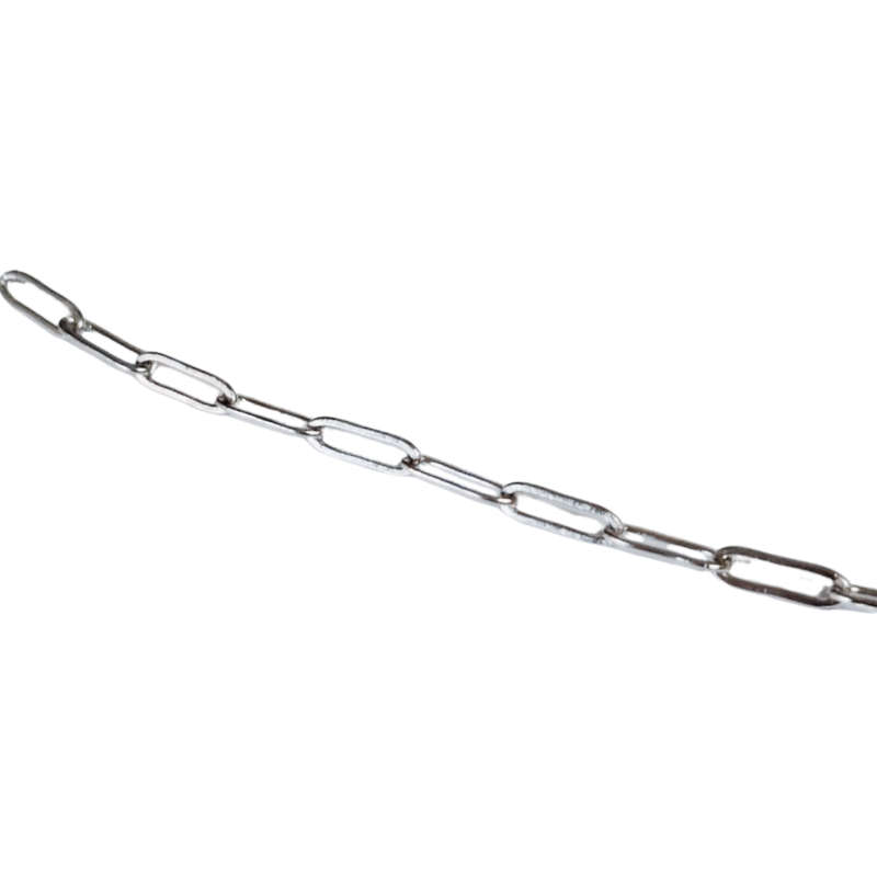1m stainless steel paperclip chain, 3.5 x 10mm links