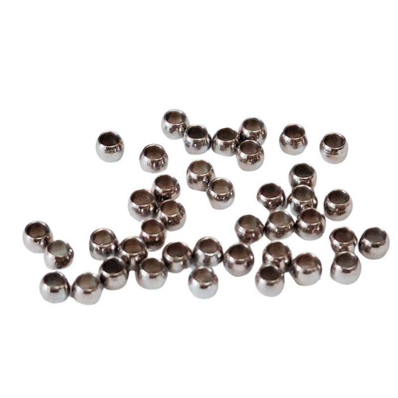 40 x Crimps, Stainless steel, 2*2mm