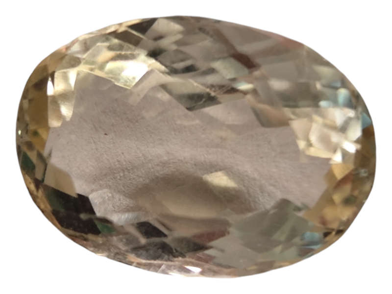 Citrine cut stone, Oval Cut, 13.12ct, 17.7x13mm