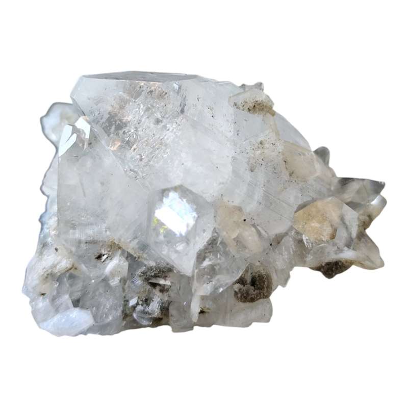 Apophylite with Stilbite, India (4 x 6.2 x 4.5cm)