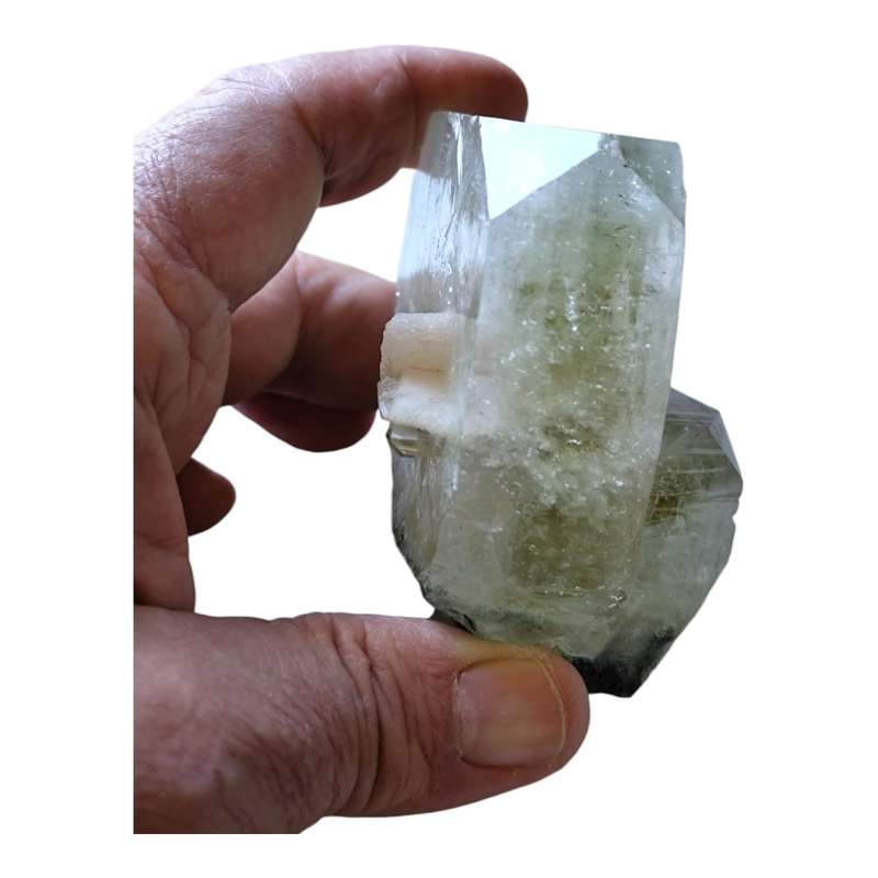Apophylite with Stilbite, India (5.5 x 7.5 x 6.1cm)