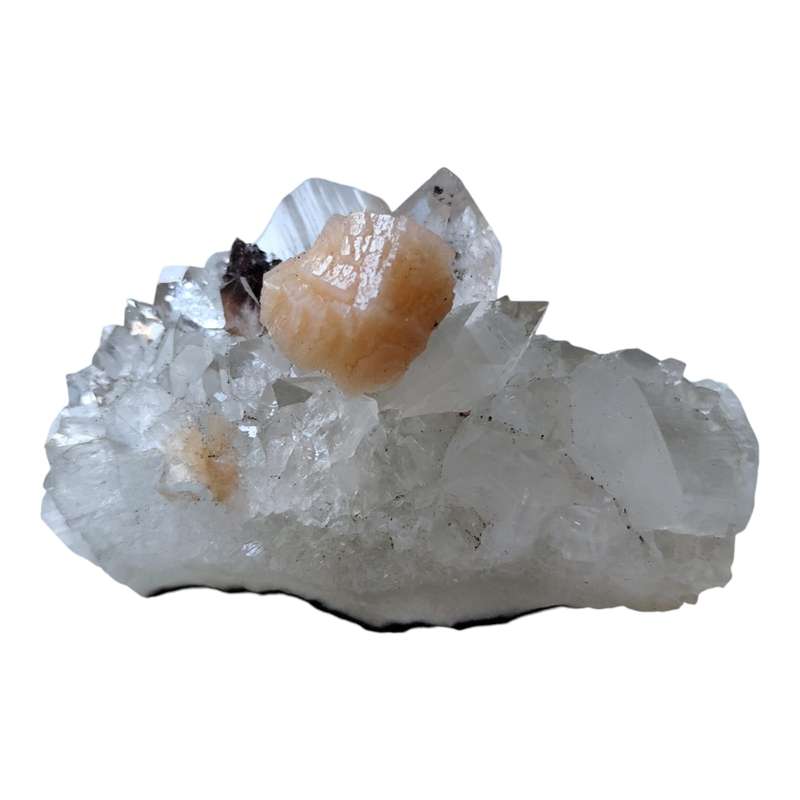 Apophylite with Stilbite, India (4.3 x 9 x 3cm)