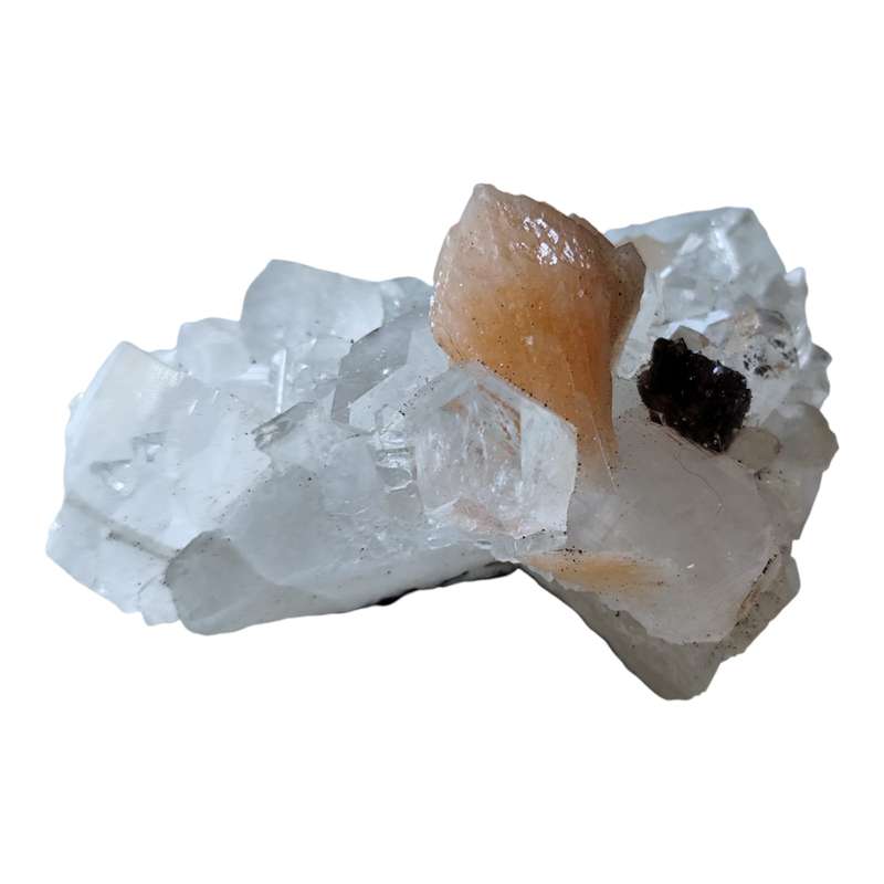 Apophylite with Stilbite, India (4.3 x 9 x 3cm)