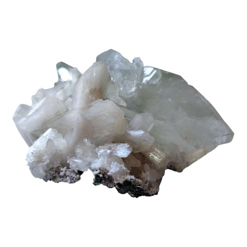 Apophylite with Stilbite, India (3 x 6.5 x 6cm)