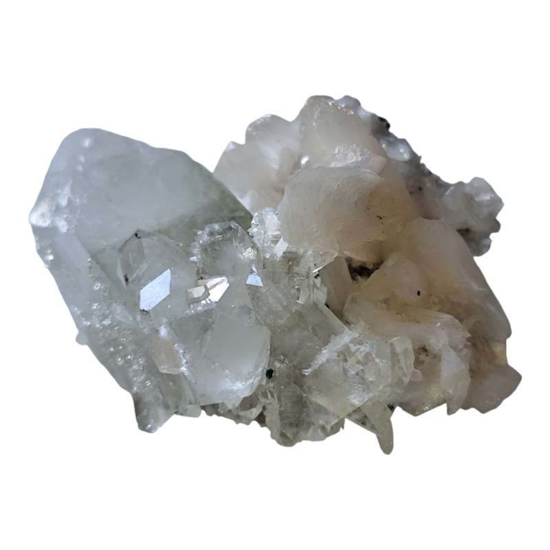 Apophylite with Stilbite, India (3 x 6.5 x 6cm)