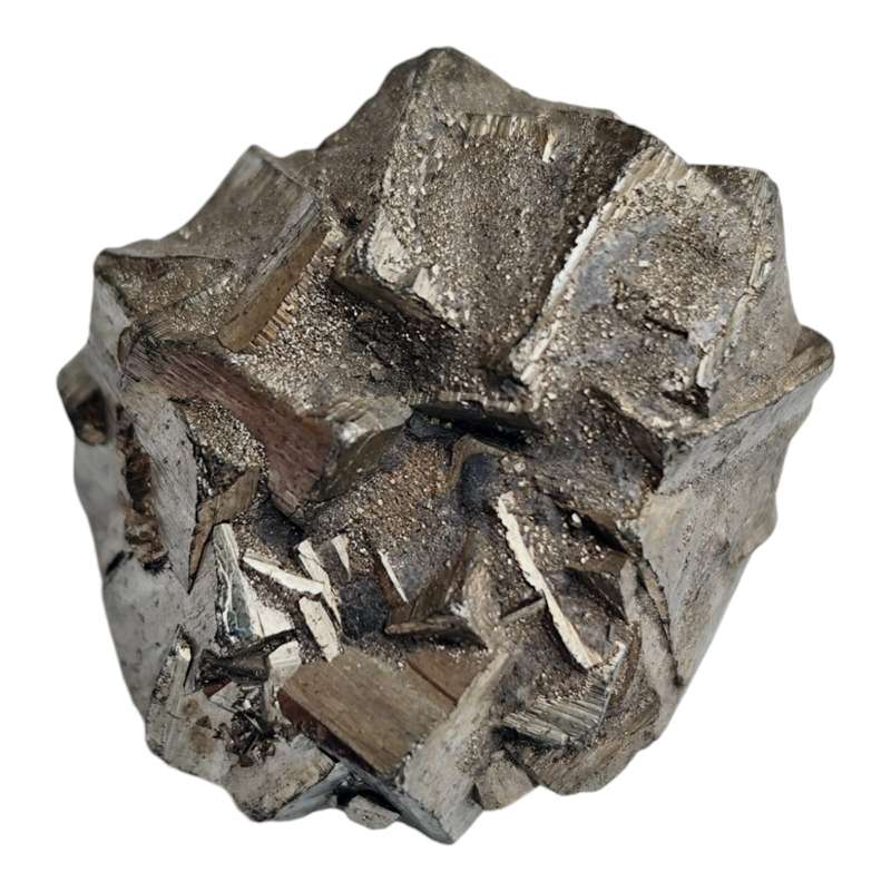 Pyrite twinned cube 31mm