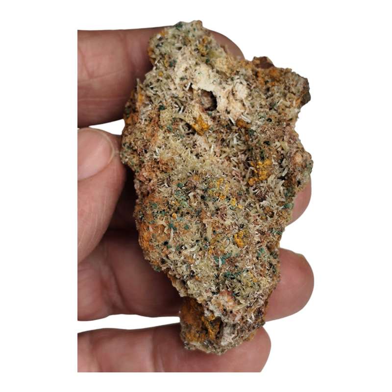 Mimetite and malachite,Tsumeb 74mm