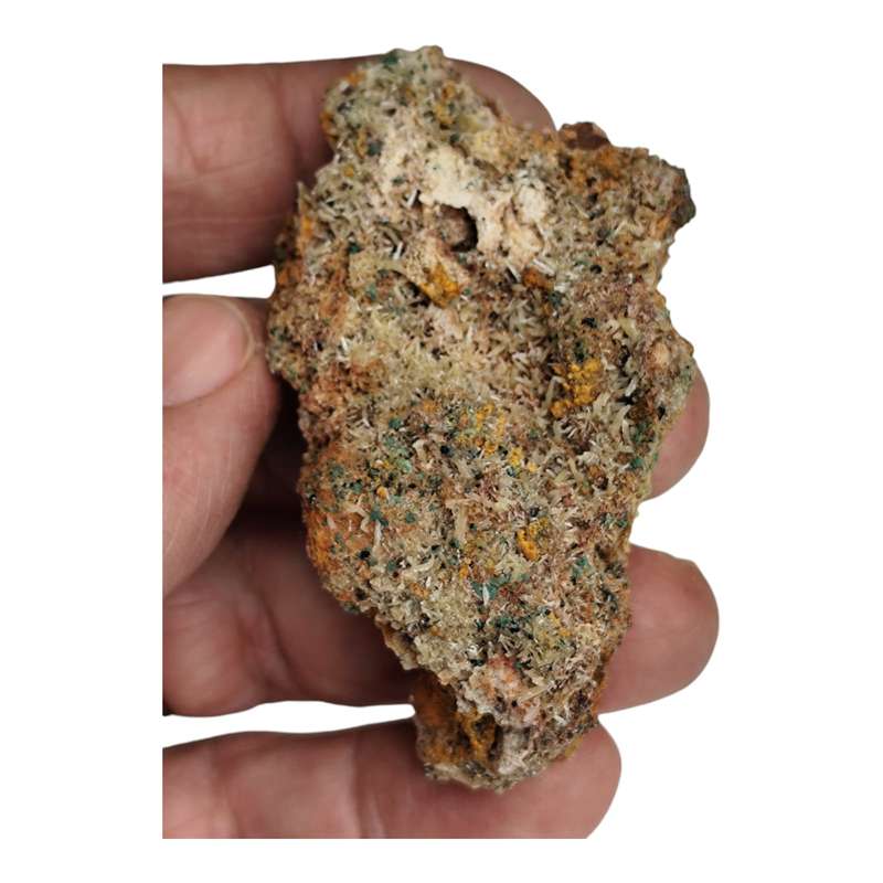 Mimetite and malachite,Tsumeb 74mm
