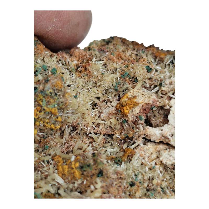Mimetite and malachite,Tsumeb 74mm