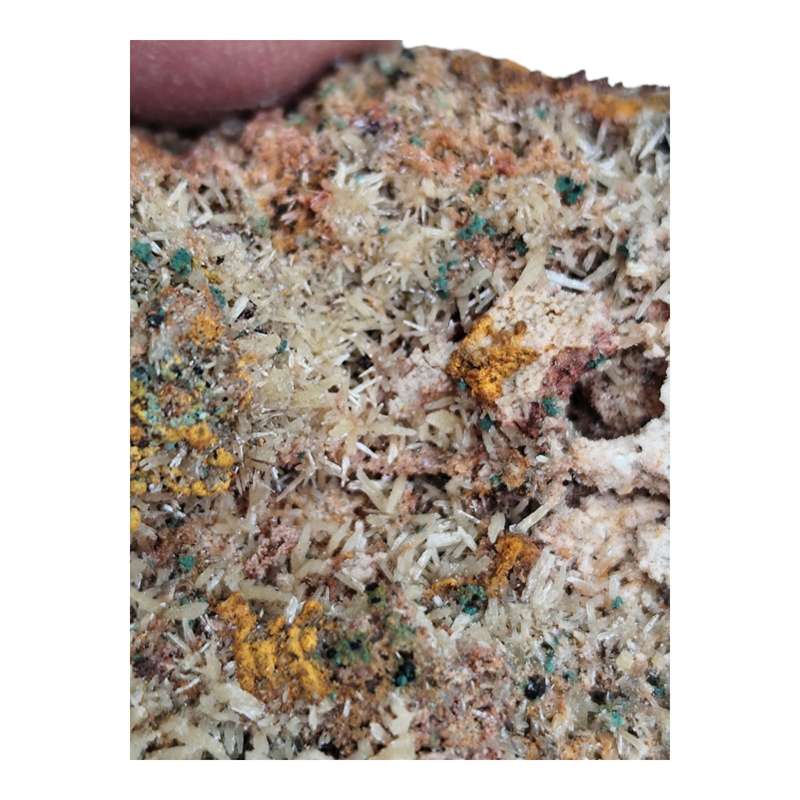 Mimetite and malachite,Tsumeb 74mm