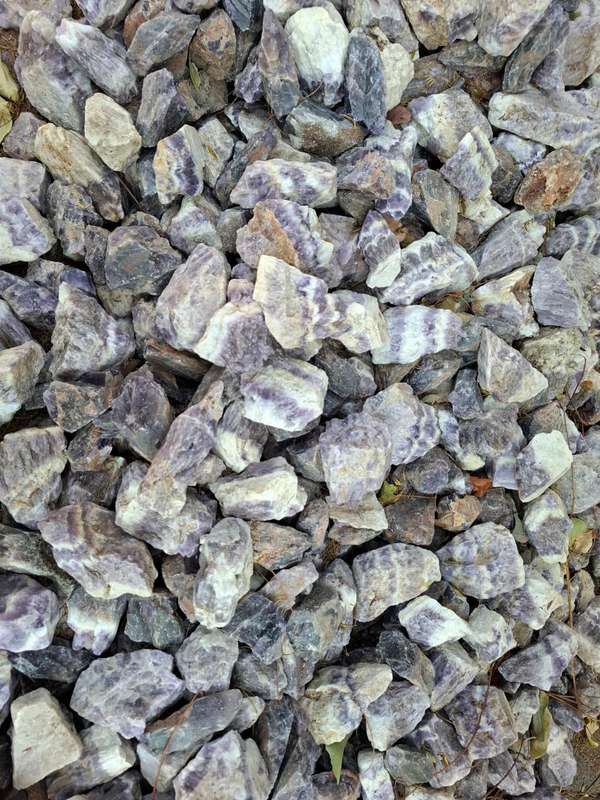 Rough Zebra Amethyst, Zambia, 0.1- 0.3kg