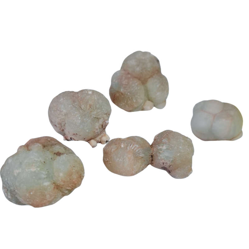 Rare Prehnite balls, Bondelswarts Farm in Southern Namibia, 1.7-3cm