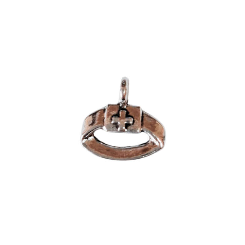 10 x Armour of God charm, belt, nickel free, 11mm