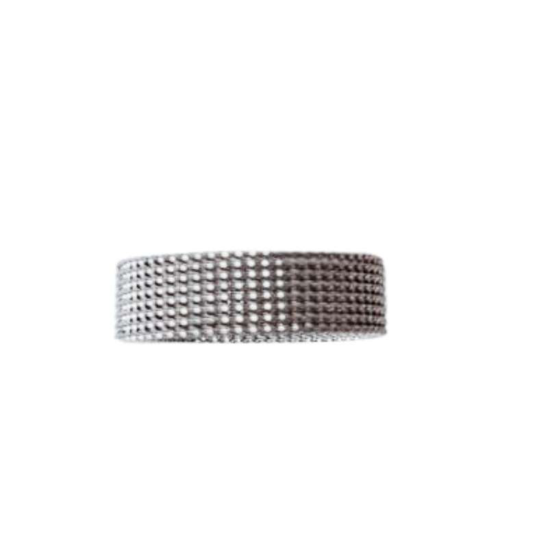 6mm Mesh stainless steel ring, 17mm