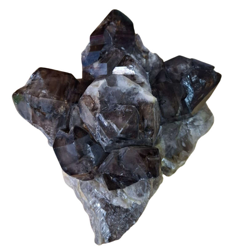Smoky quartz cluster, Namibia, 15.5 x 13 x 8.5cm
