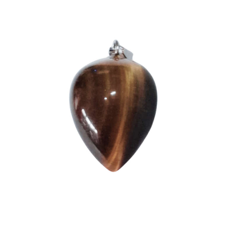 Tiger eye reversal drop Pendant incl. bail, 23mm