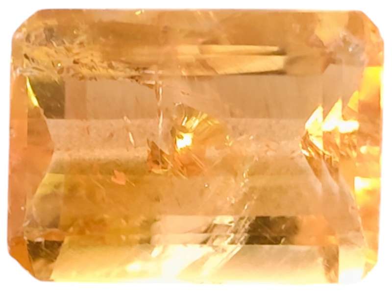 Citrine cut stone, Square Cut, 11ct, 15.5x11.4mm