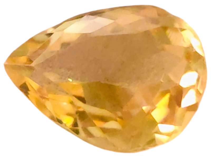 Citrine cut stone, Pear Cut, 5ct, 13.5x9.7mm