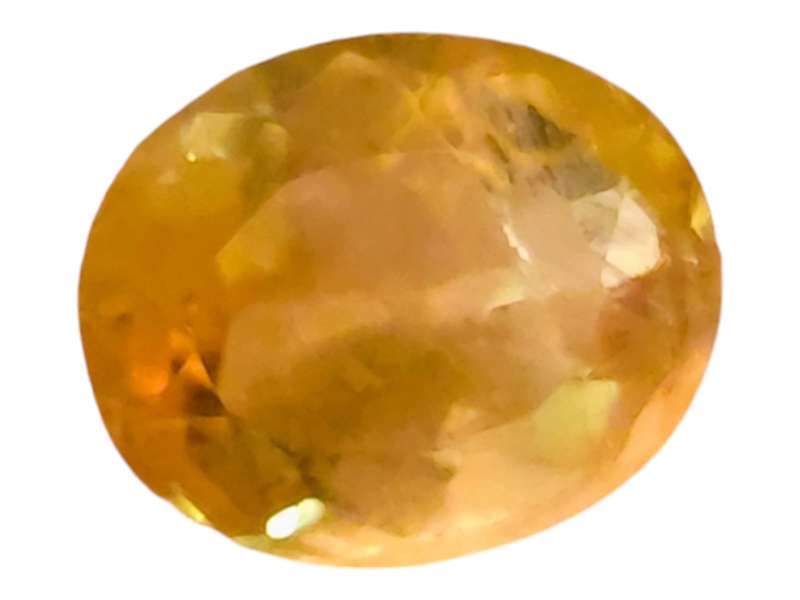 Citrine cut stone, Oval Cut, 6.48ct, 13.1x11.1mm
