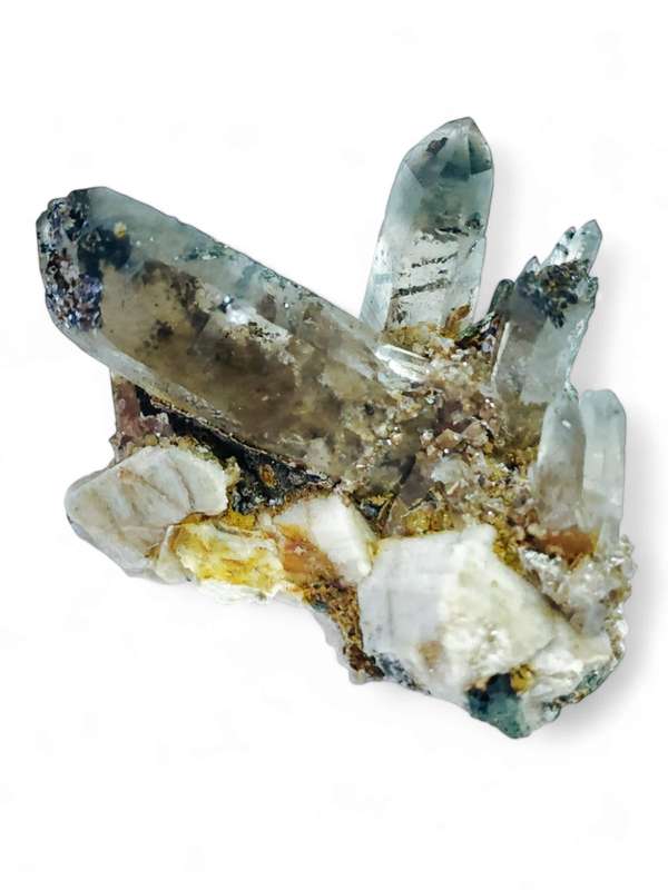 Quartz, Aegerine and feldspar cluster, Zomba, Malawi, 4 - 6cm