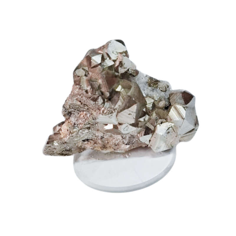 Pyrite with quartz, 6 x 1 x 4.1cm