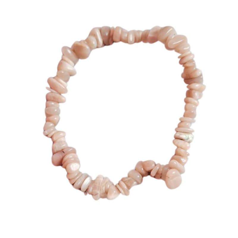 Sunstone chip bracelet, Stretch cord