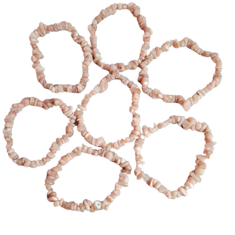 Sunstone chip bracelet, Stretch cord