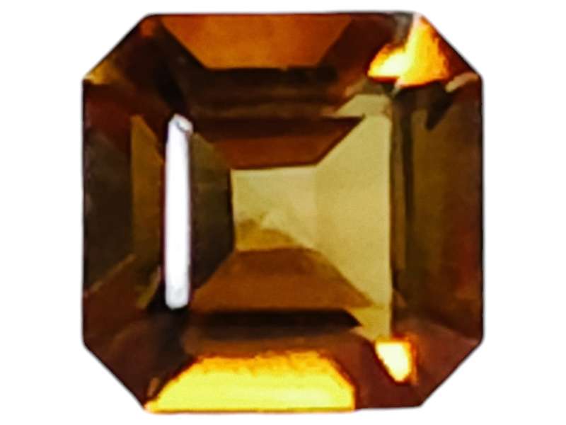 Golden Tourmaline cut stone, Cushion cut, 4.5mm, 0.35ct