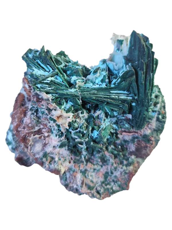 Malachite after azurite, DRC, 12x11cm