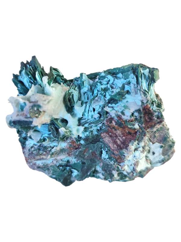 Malachite after azurite, DRC, 12x11cm