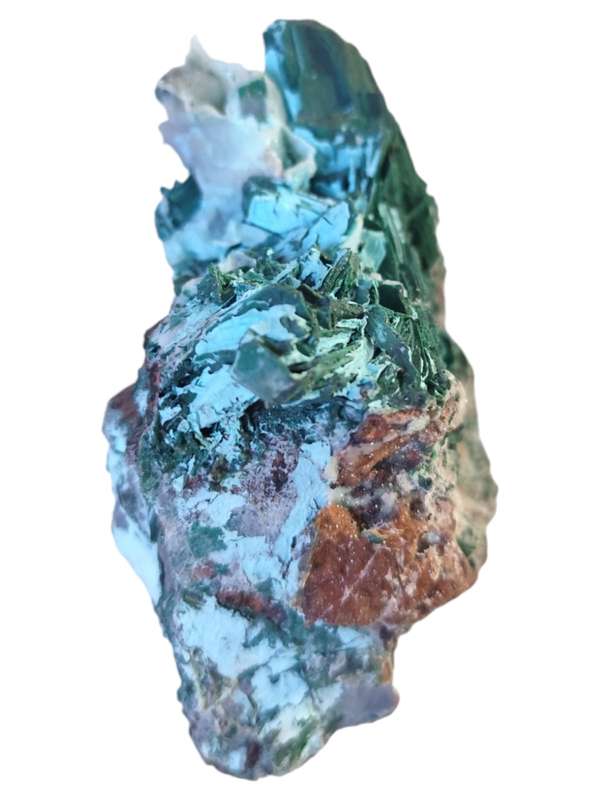 Malachite after azurite, DRC, 12x11cm