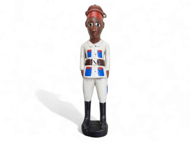 Decorative Wooden soldier, Senegal 7 x 4 x 30cm