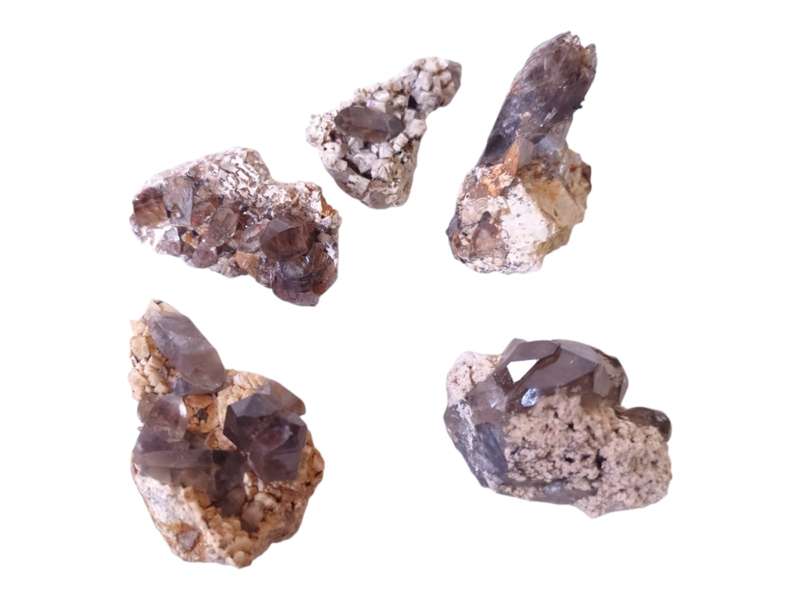 Smoky quartz and feldspar, Zomba, Malawi, 4 -6.4cm