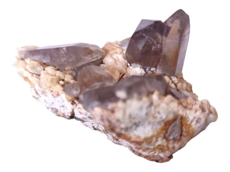 Smoky quartz and feldspar, Zomba, Malawi, 4 -6.4cm