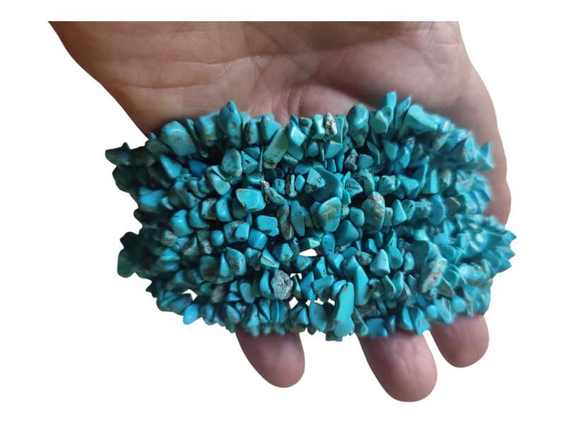Blue howlite Chip String, 80cm