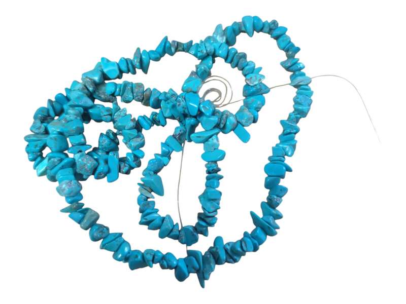 Blue howlite Chip String, 80cm