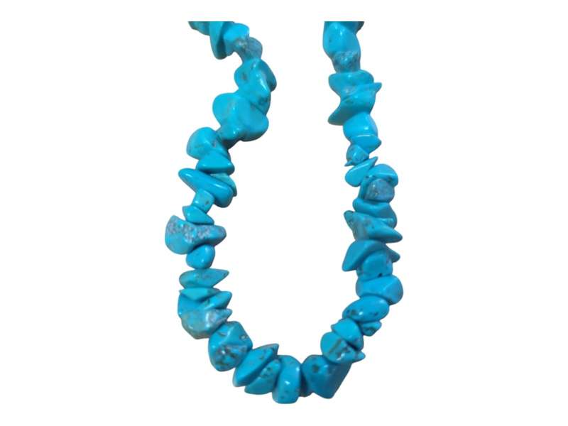 Blue howlite Chip String, 80cm
