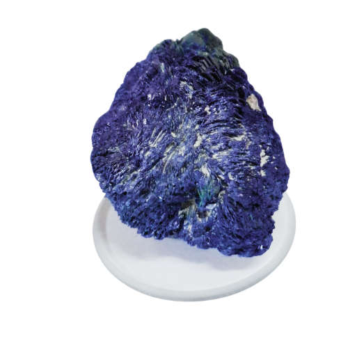 Azurite with a small bit of Malachite, Tsumeb, 2.9 x 2 x 3.6cm